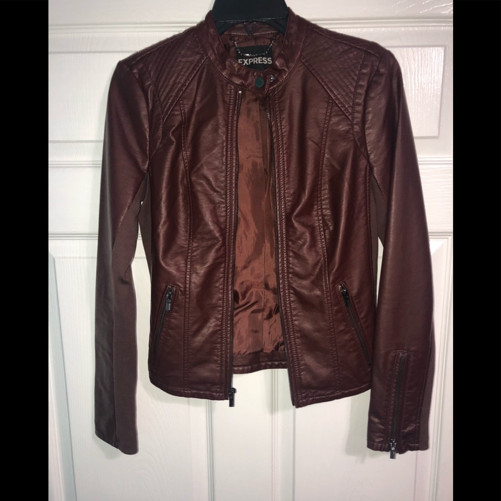 Auburn leather jacket
